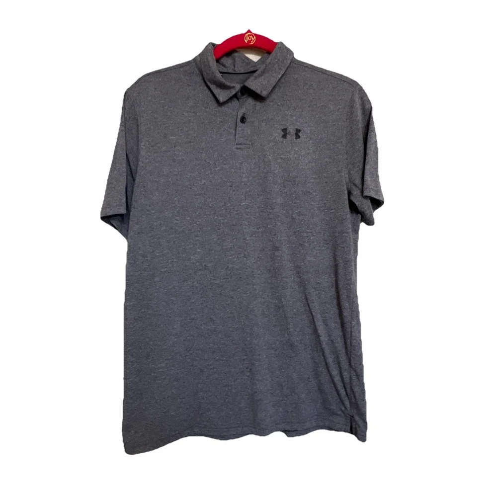 Under Armour‎ Youth XL Short Sleeve Heat Gear Polo Gray